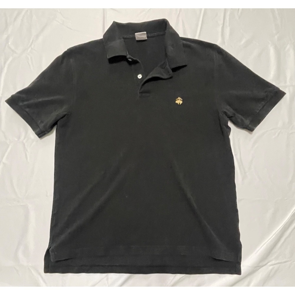 Brooks Brothers‎ Polo Shirt Mens M Black Embroidered Logo Orginal Fit